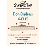 Bon cadeau 40 € Chaussures de claquettes