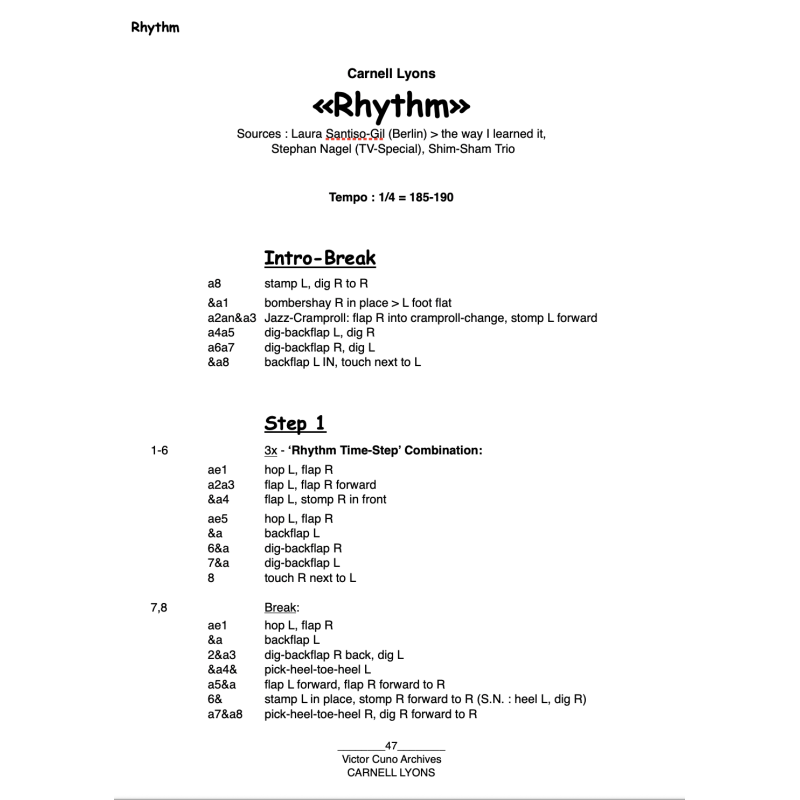 Carnell Lyons - Routines (EN)